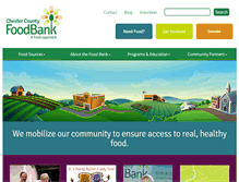 Tablet Screenshot of chestercountyfoodbank.org